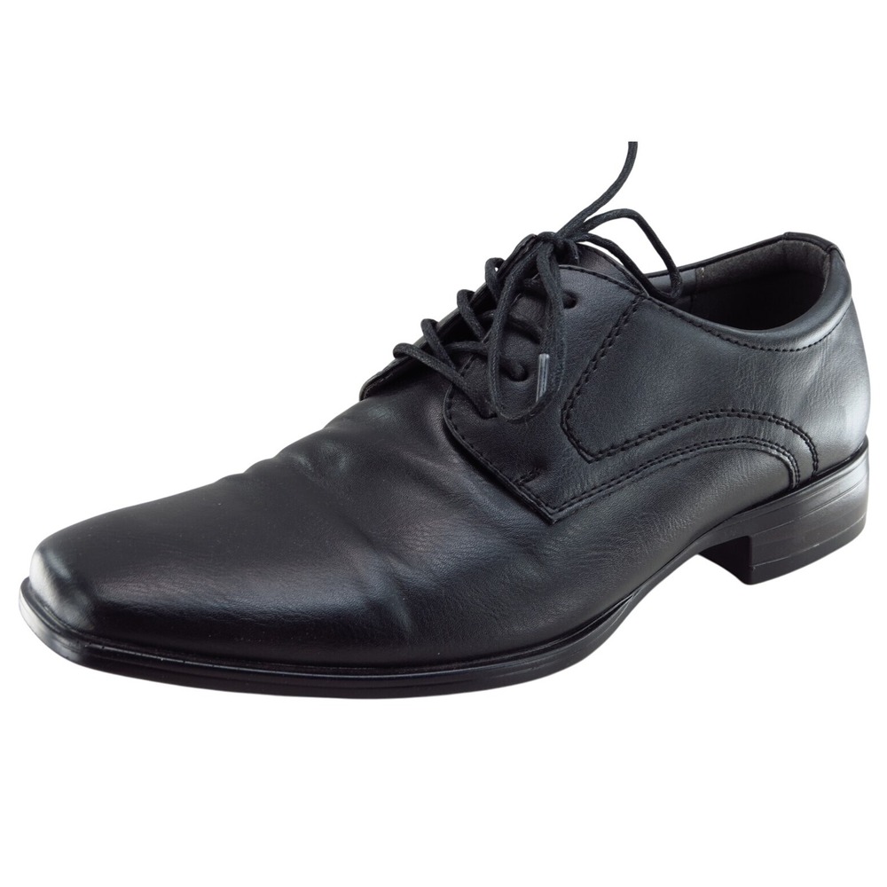 Apt. 9 Men's Derby Oxfords Size 8.5 Black Synthetic Dress Shoe Classic